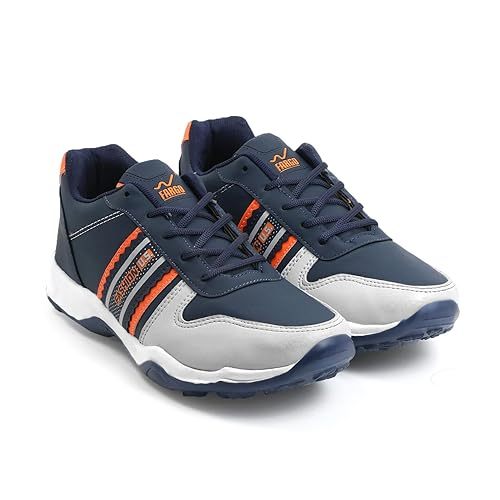 Mens Training Lace-Up Shoes Casuals For Running (Size-8) (Color-NAVY