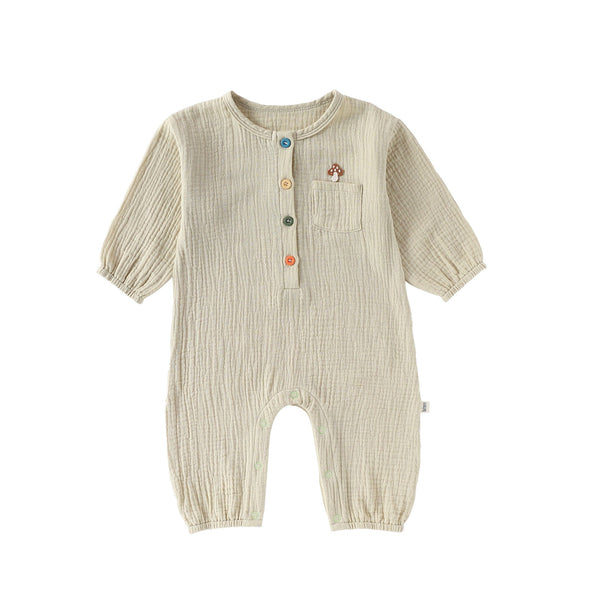 Spring Arrival Baby Unisex Long Sleeves Cute Animals Pattern Rompers