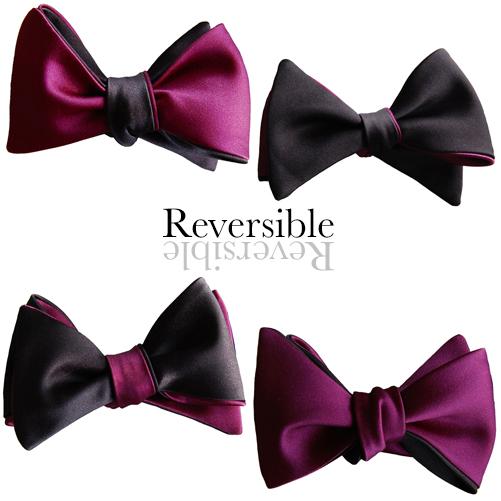 Purple and Black Butterfly Bow Tie