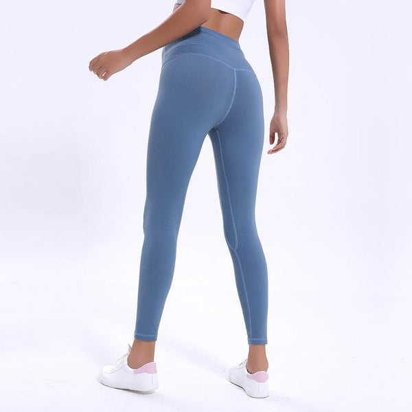 Leggings Yoga Gym Clothes Women Legging Solid Color High Waist Pants